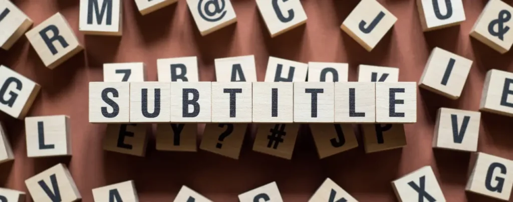 Subtítulos Subtítulos